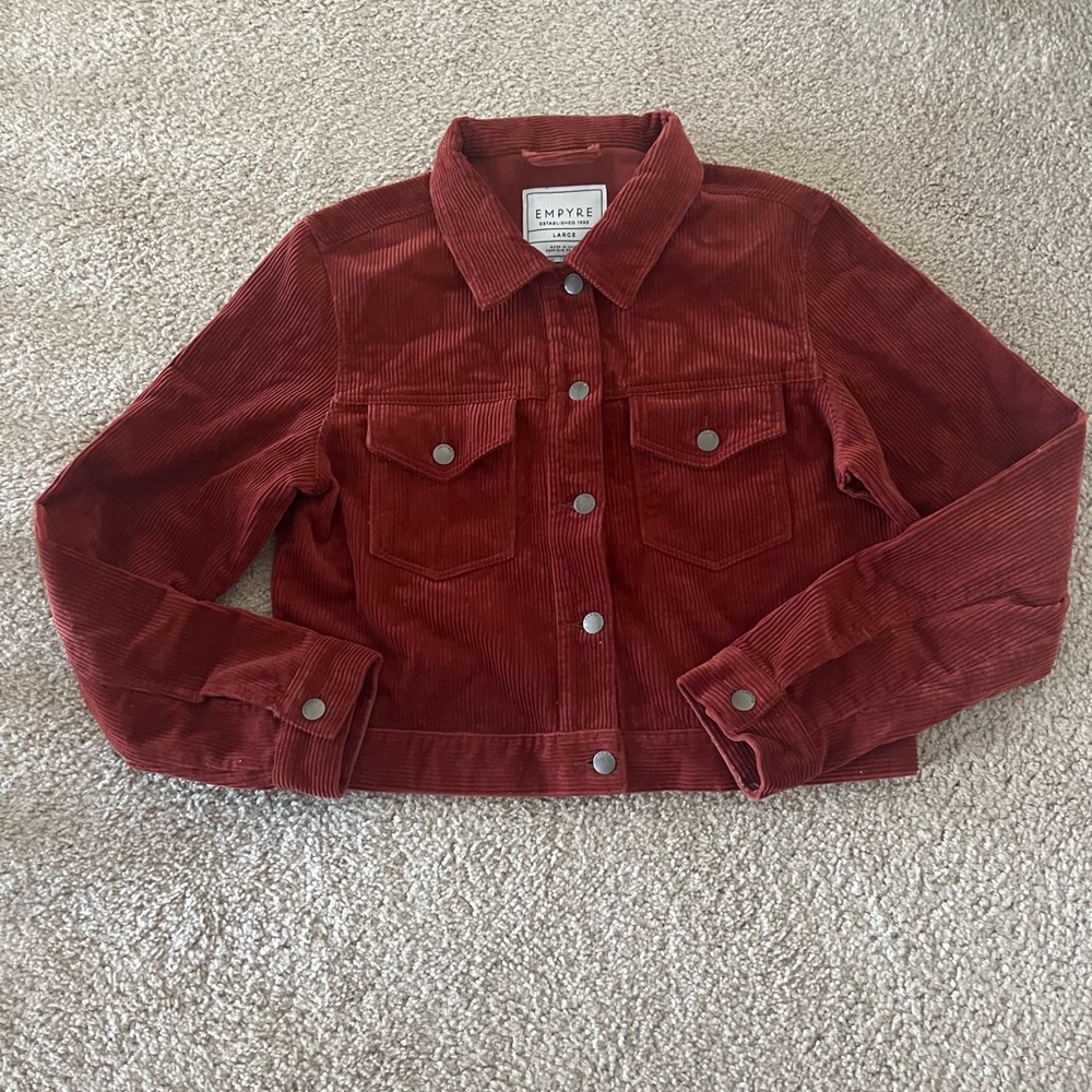 Empyre Women's Burgundy Corduroy Jacket